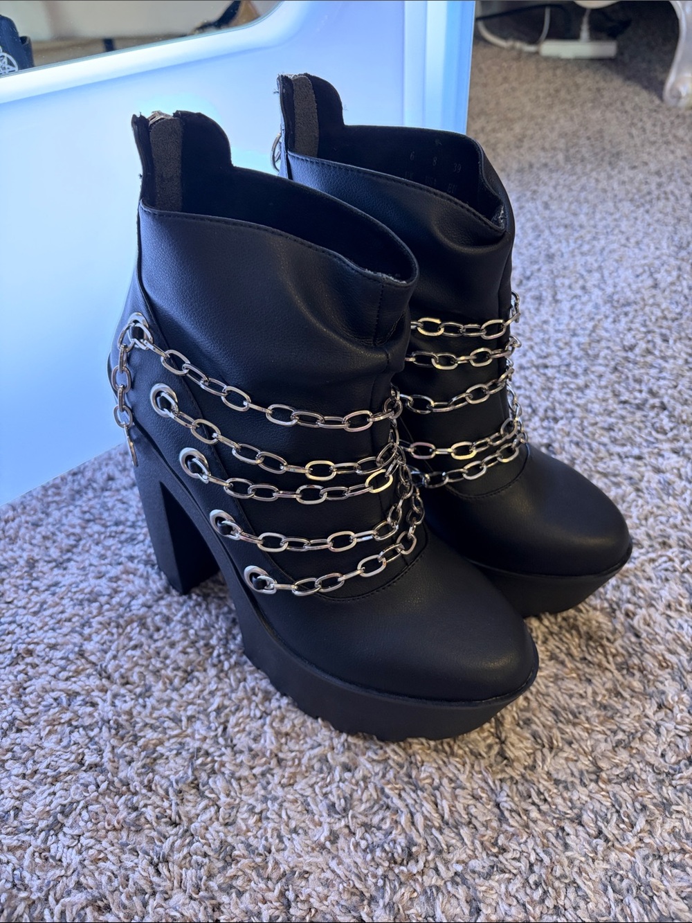 Disturbia platform ankle boots